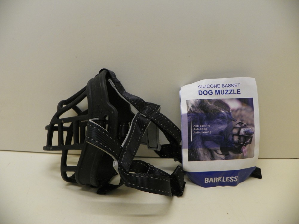 Barkless Silicone basket Dog Muzzle size 4