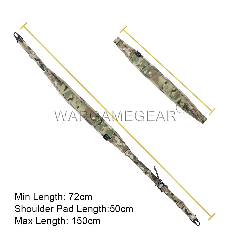 Tactical 2 Point Rifle Airsoft Modular Gun Strap Adjustable Quick Pull Tab Sling