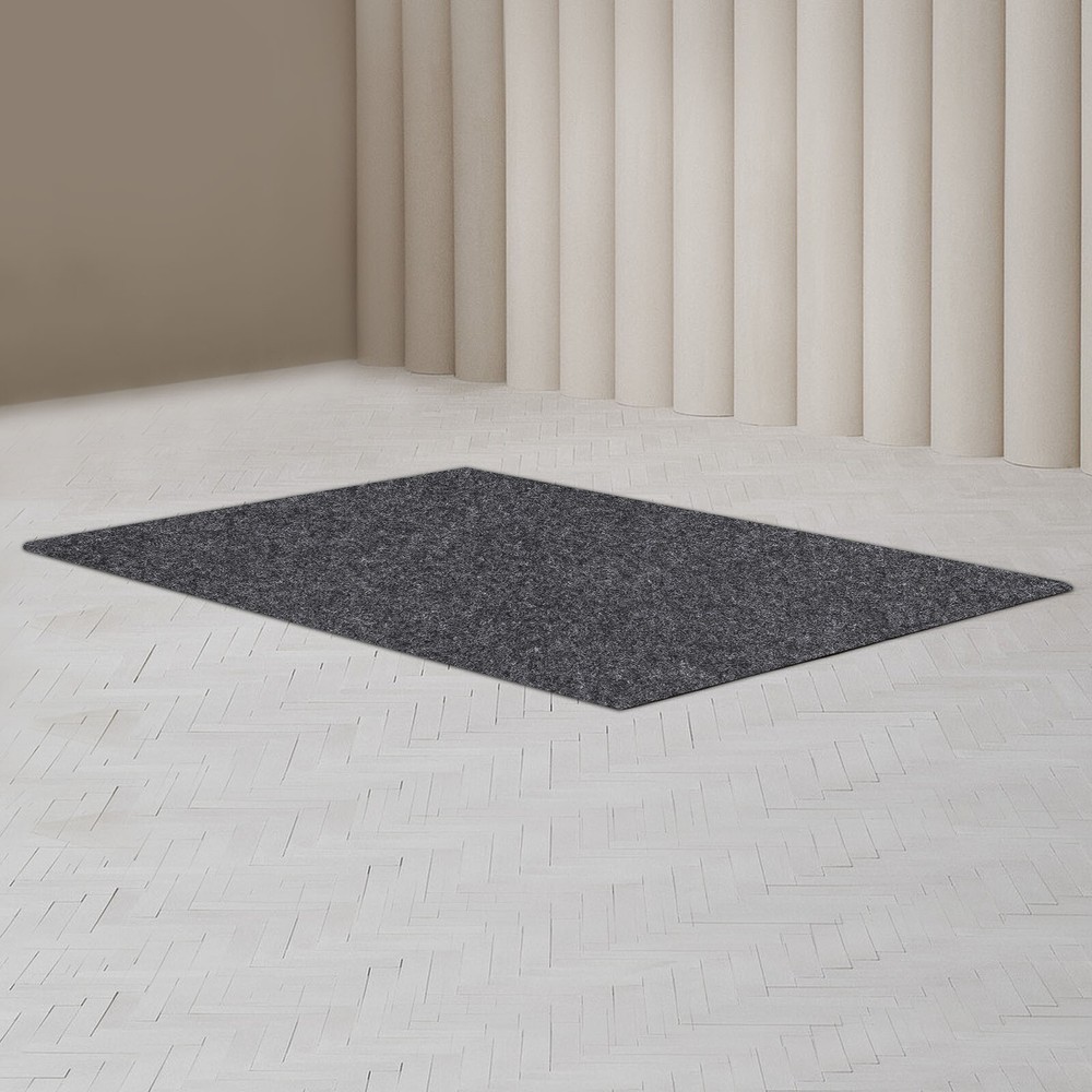 Hot Tub Mat 188*183cm Gray Rectangular Flooring Protector Mat-Waterproof Home