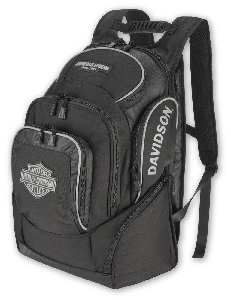 Harley-Davidson Rugged High-Density Polyester 'Legend' Backpack - Black