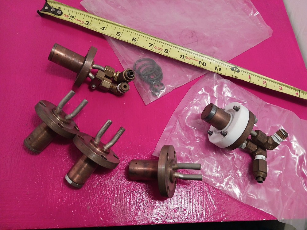 2.25" Flange High Vacuum Liquid Feedthrough Fluid Feedthrough