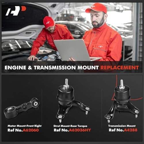 3PCS Engine Motor Mount Transmission Mount Torque Strut Mount Set Compatible