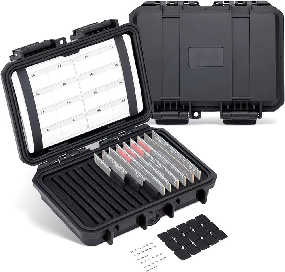 Hard Case Storage Holder Box for M.2 NVME 2280 2260 2242 SSD Solid State Drive