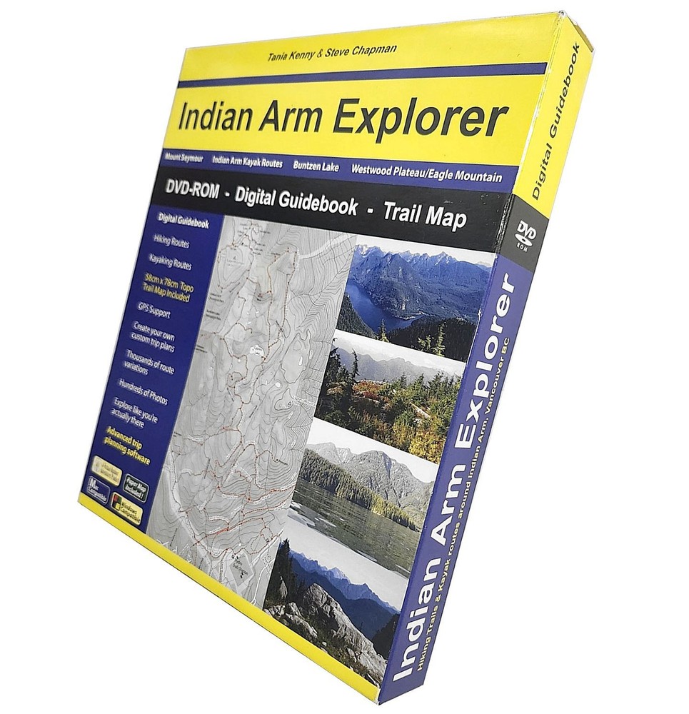 Indian Arm Explorer: Advanced Trip Planning Software DVD-ROM, Guide, Trail Map