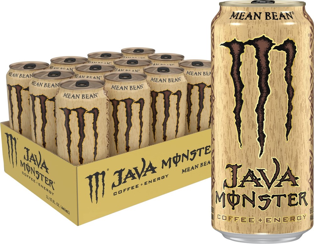 Energy Java Mean Bean, Coffee + Energy Drink, 15 Ounce