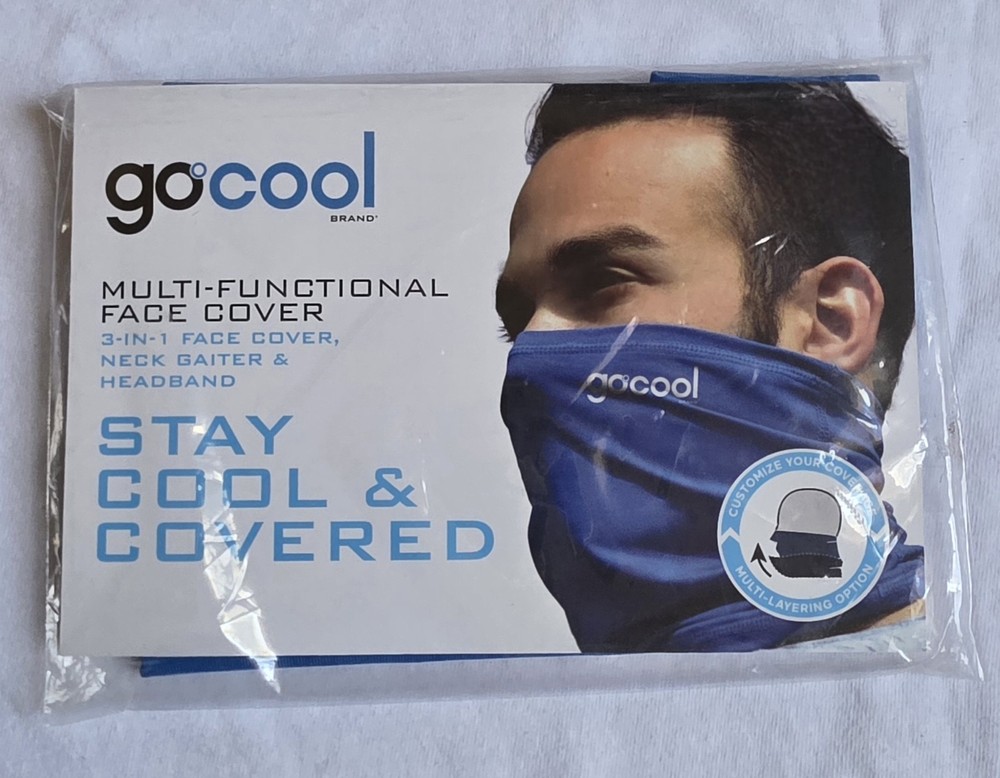 Go Cool Multi-Functional Neck Gaiter 4-Pack for Cooling & Sun Protection