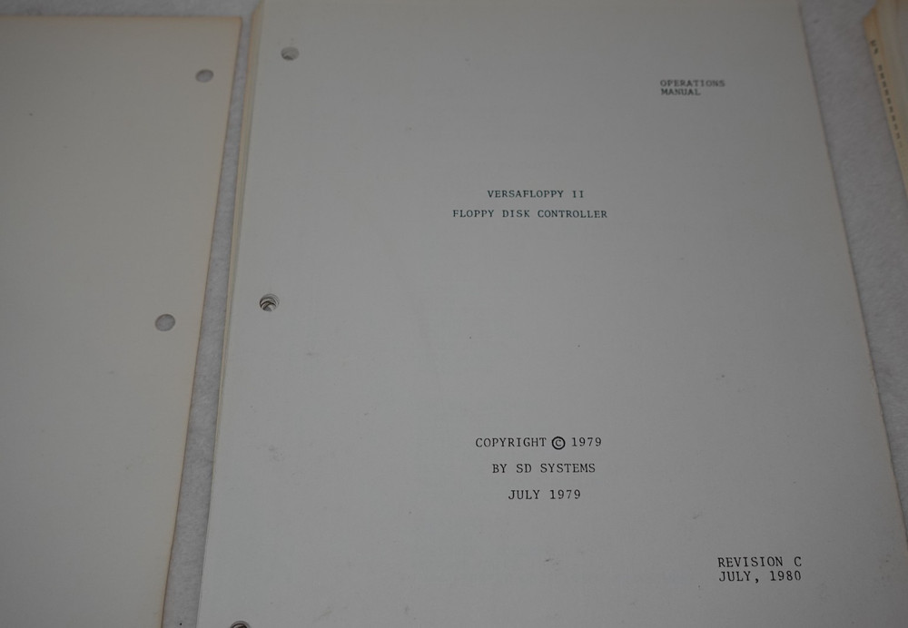 Versafloppy II Floppy Disk Controller SD Systems Syntech Vintage Publications