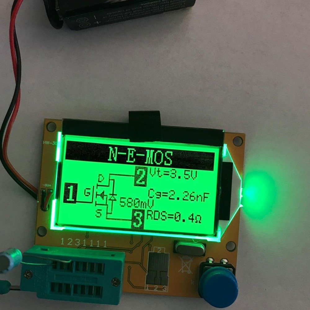 Digital LCD Component Tester Transistor Diode Capacitor Inductor ESR Meter Cover