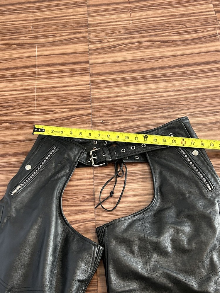 First Classics Leather Motorcycle Chaps Biker Pants size XL