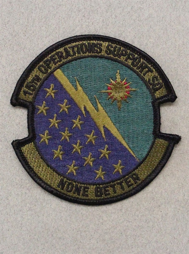 USAF Air Force Patch: 15th Operations Support Squadron - subdued 3765