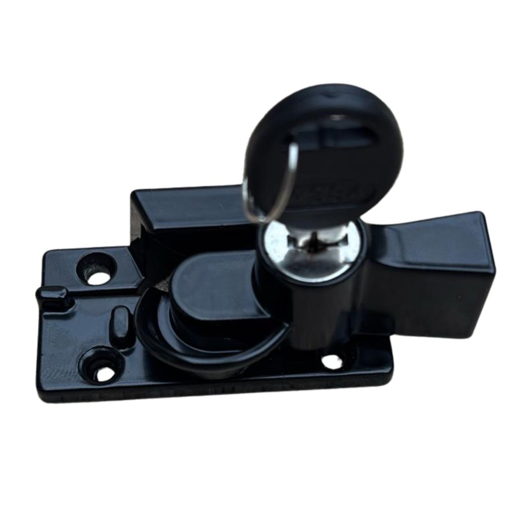 TradeBase Window Black Sash Double Hung Key Lock Wide Base