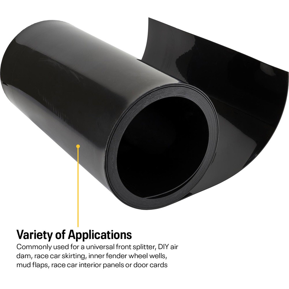 Colored Plastic HDPE Sheet 25 Ft Rolled, 1/8 Inch Thick, White