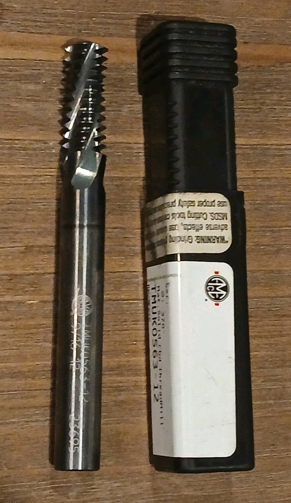 ALLIED MACHINE 9/16" - 12 HELICAL 4FL SOLID CARBIDE THREAD MILL MPN #TMUK0563-12