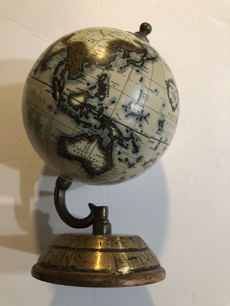 10” HIGH WORLD GLOBE ON TABLE STAND