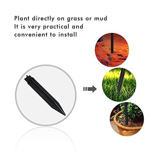 4 PCs Plastic Spikes for Solar Flame Torch Lights Solar Torch Stake-4 Pack