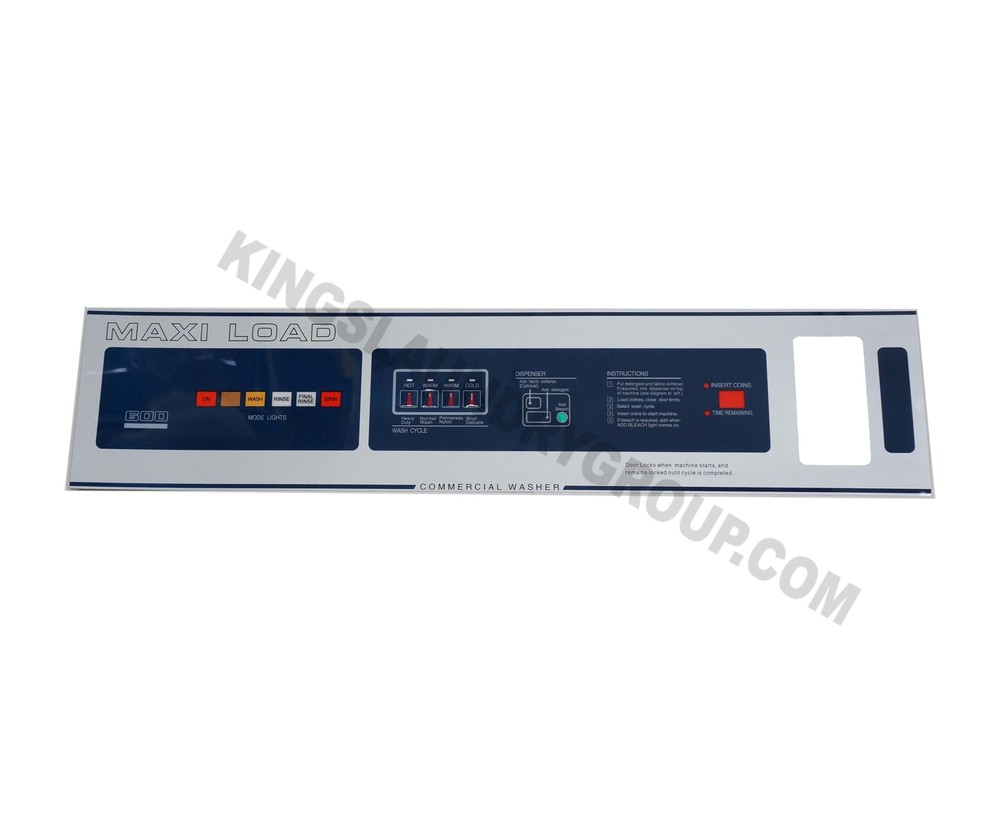 9412-076-006 Solid Quality Dexter T-600 Washer Nameplate