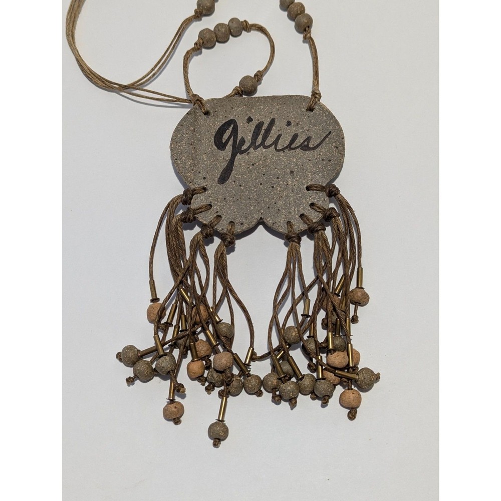 Artisan Clay Jut Abstract Necklace