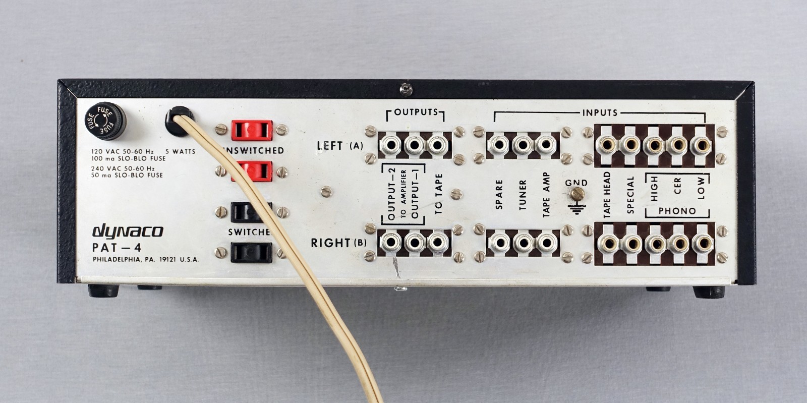 Dynaco PAT- 4 Solid State Stereo Preamplifier Preamp - Tested and Working!