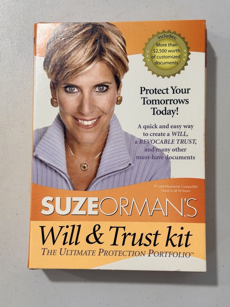 Suze Orman’s Will & Trust Kit The Ultimate Protection Portfolio CD-ROM Win & Mac