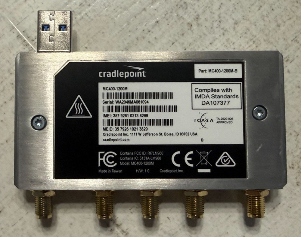 Cradlepoint MC400-1200M-B Modem (Multi Carrier)