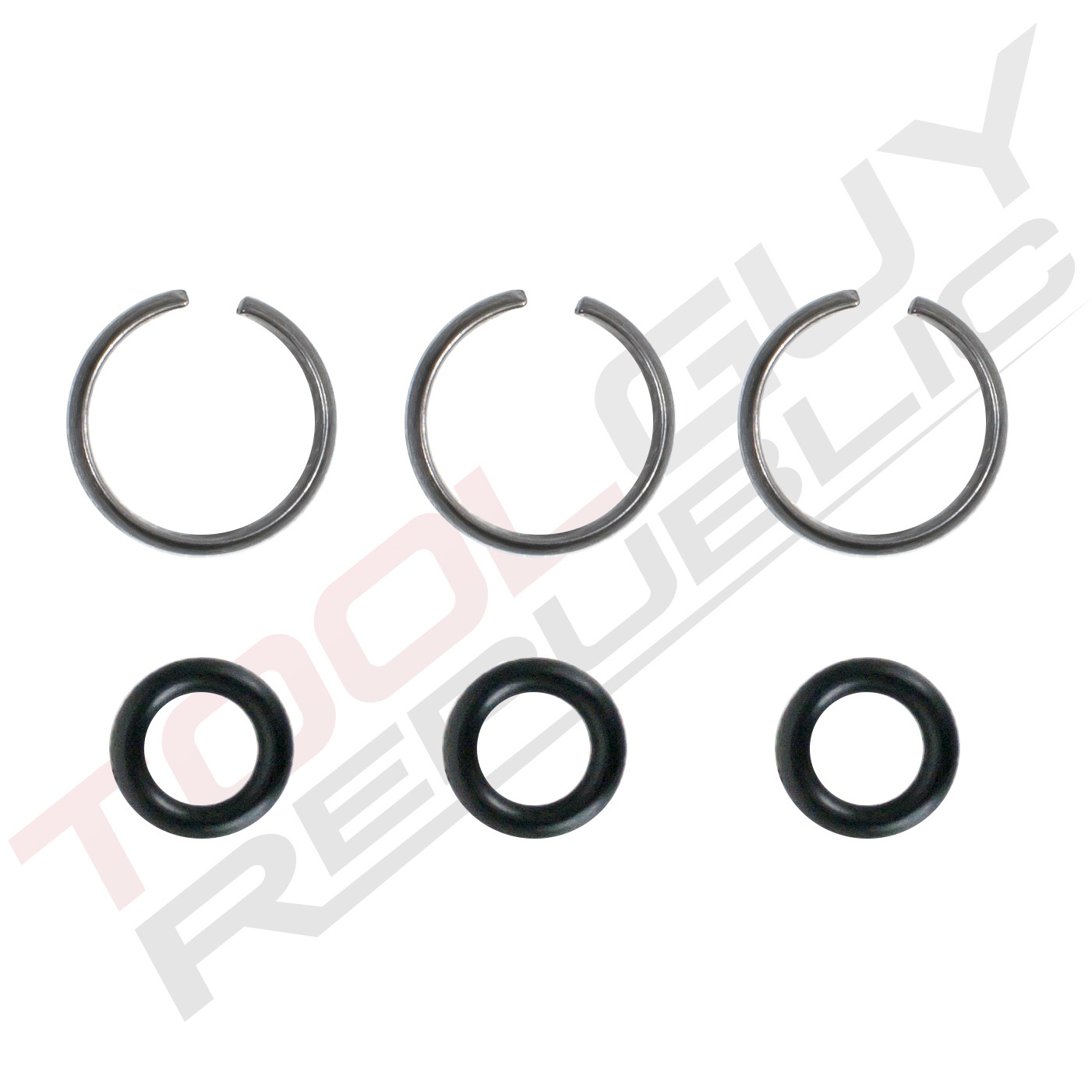 3/8" Impact Wrench Socket Retainer Retaining Ring with O-Ring - 3 Sets