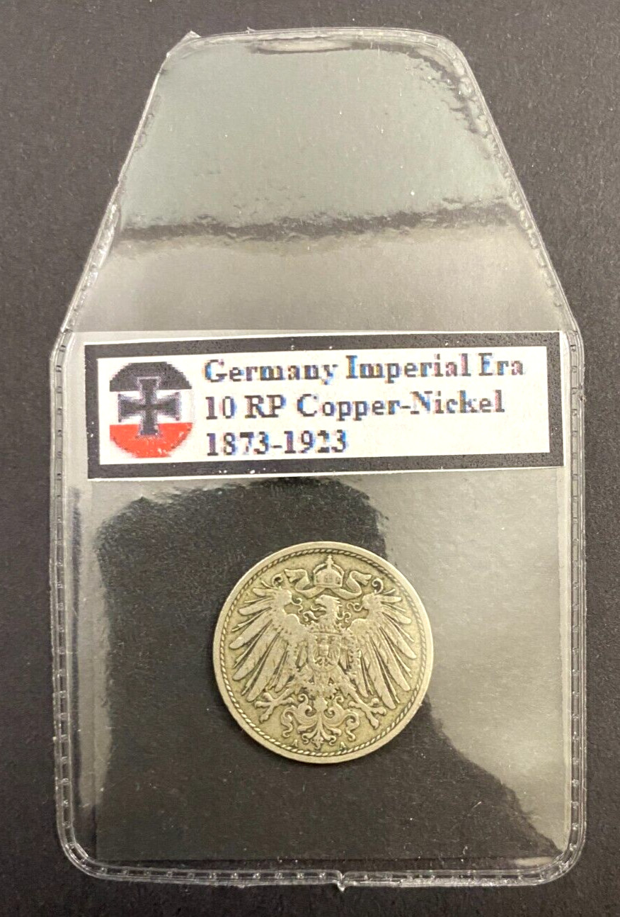Germany Imperial Era 10 Reichspfennig Copper-Nickel Coin (1873-1923) – Historic