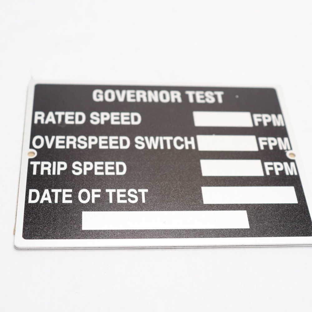 Data Tag Governor Test 4" x 3"