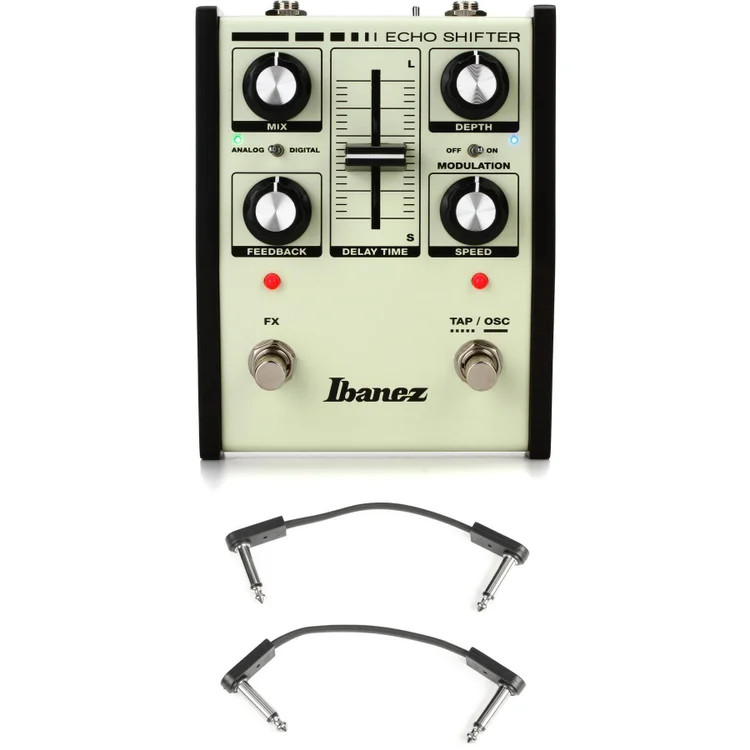 Ibanez Echo Shifter Analog Delay Pedal with EBS Patch Cables