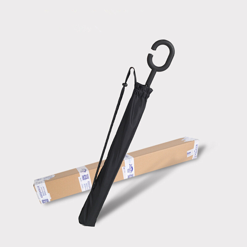 Umbrella -Upside Down-Windproof Inverted Reverse C-Handle Folding with Carry Bag