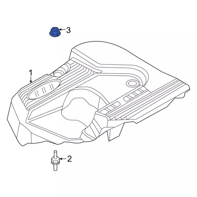 Genuine Ford Engine Cover Nut W520201-S450B