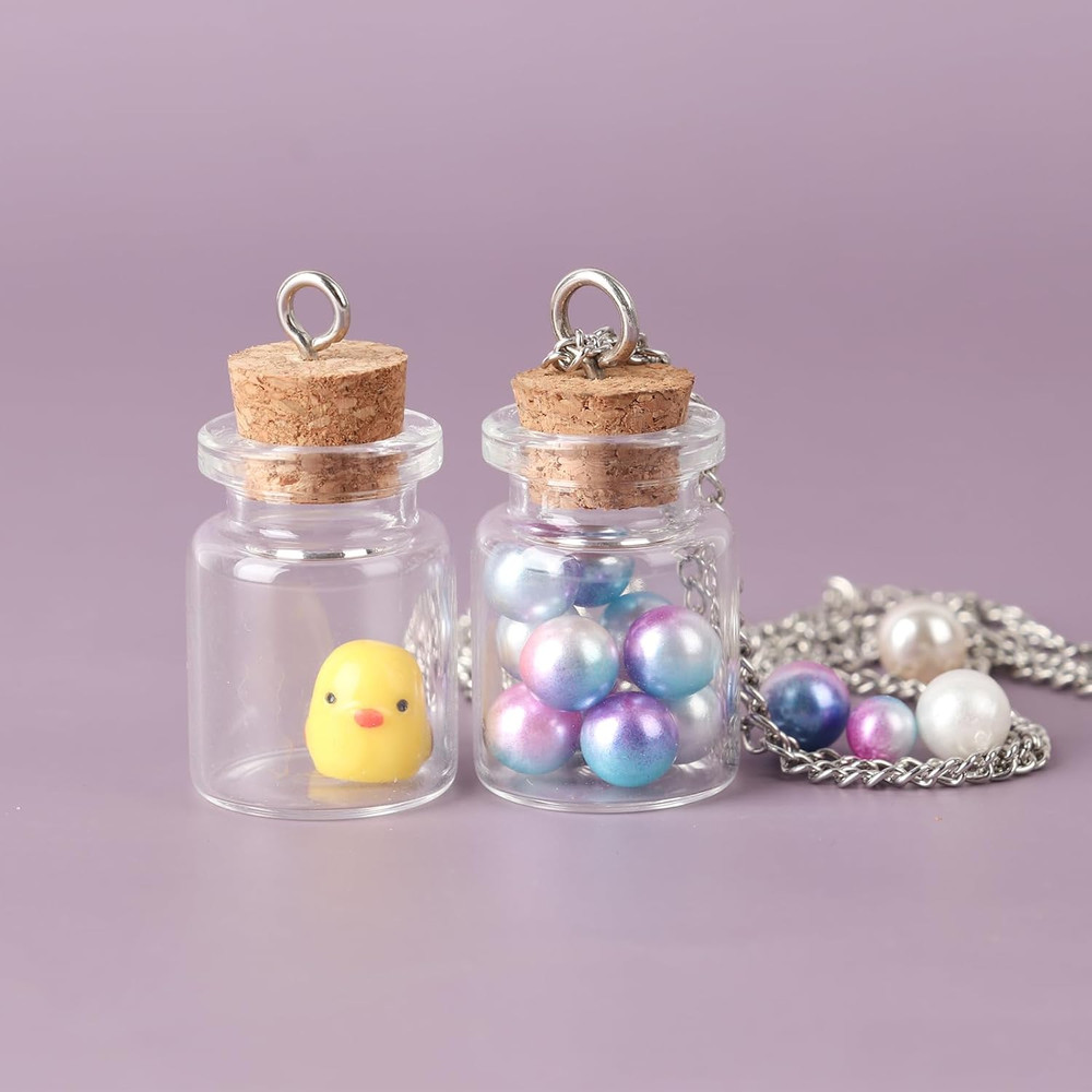 Mini Glass Bottles with Cork 5 Ml, 24 Pack Tiny Jars, Small Potion Vials, Spell