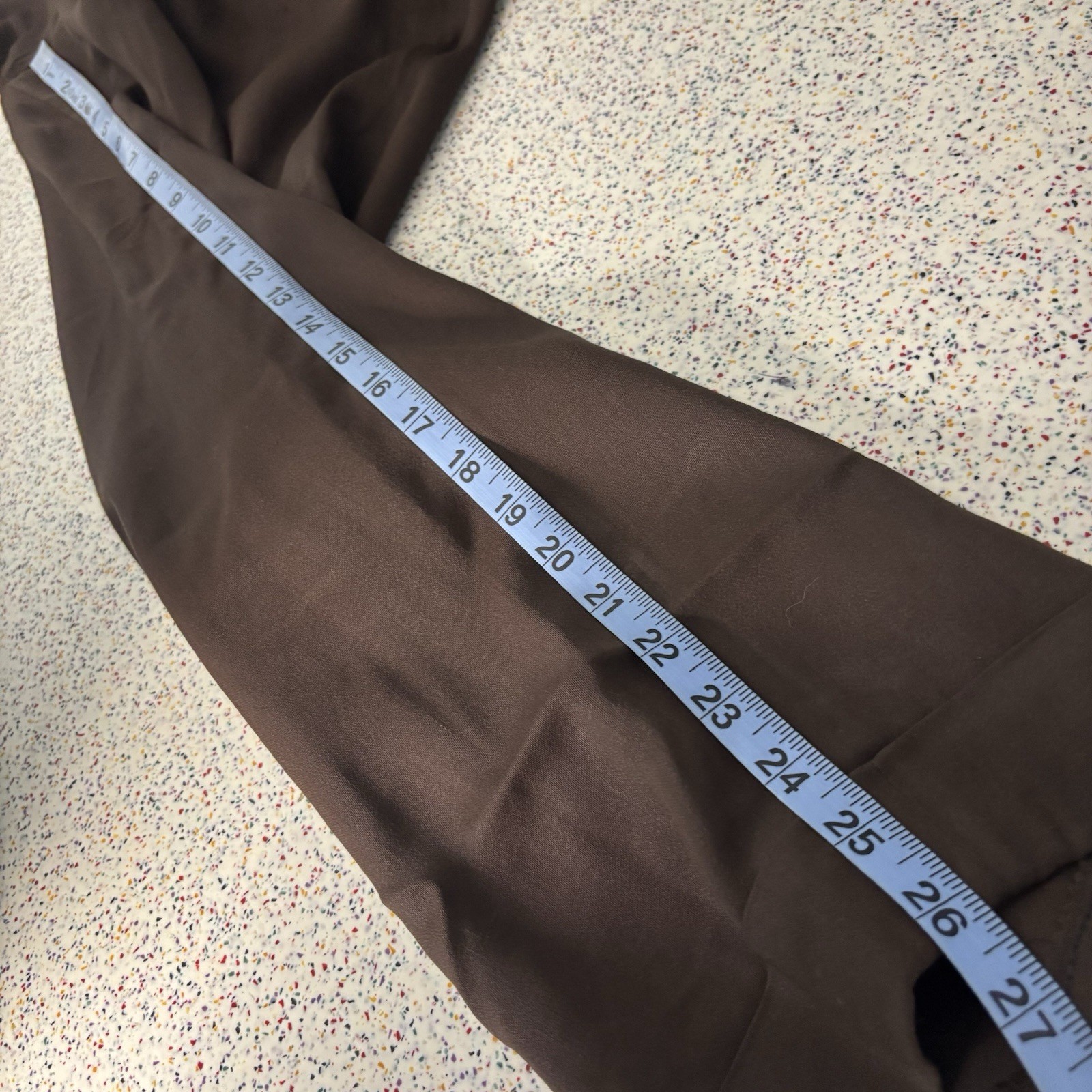 Vintage 1940s Men’s Brown Relaxed Fit Trouser Pants No Tags Large 34 36 Prentice