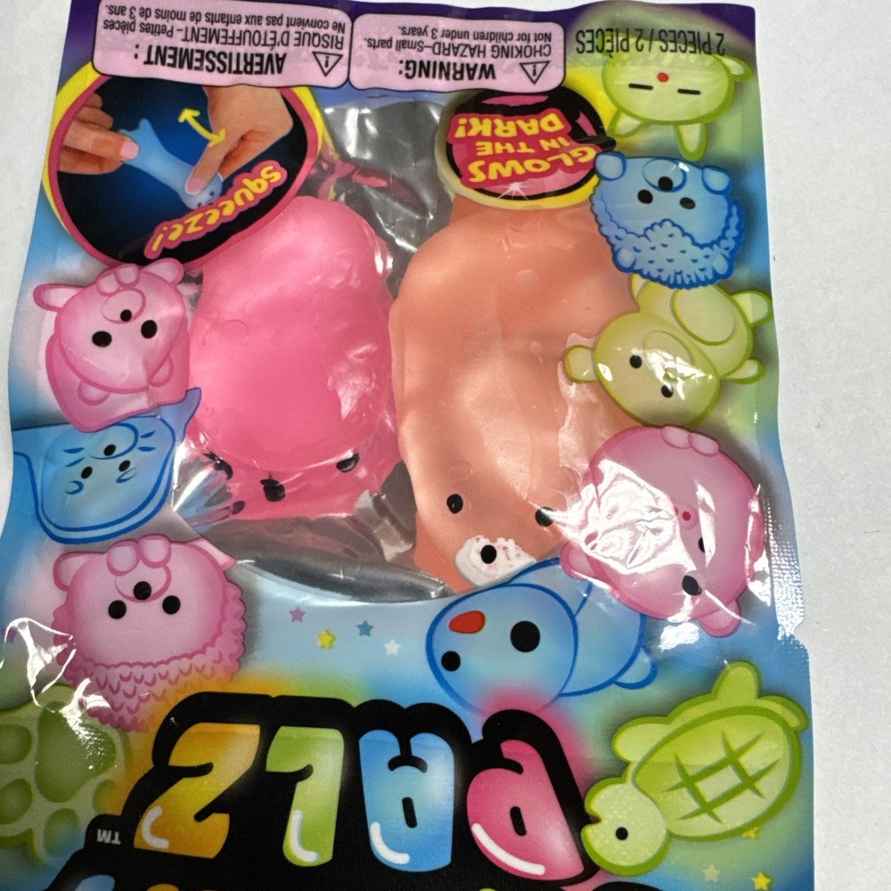10-Pack GITD Orange Tiger Blue Dragon Squishy Sensory Toys