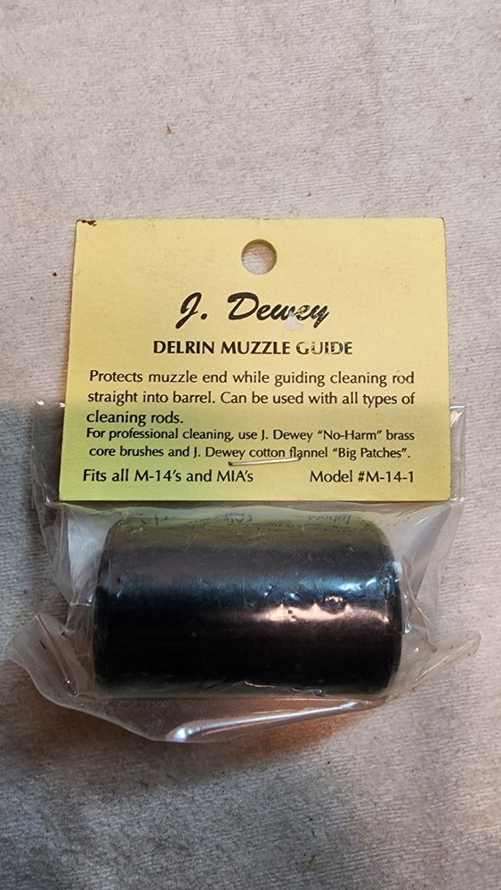 J. Dewey Delrin Muzzle Guide #M-14-1, Safe Bore Cleaning Tool