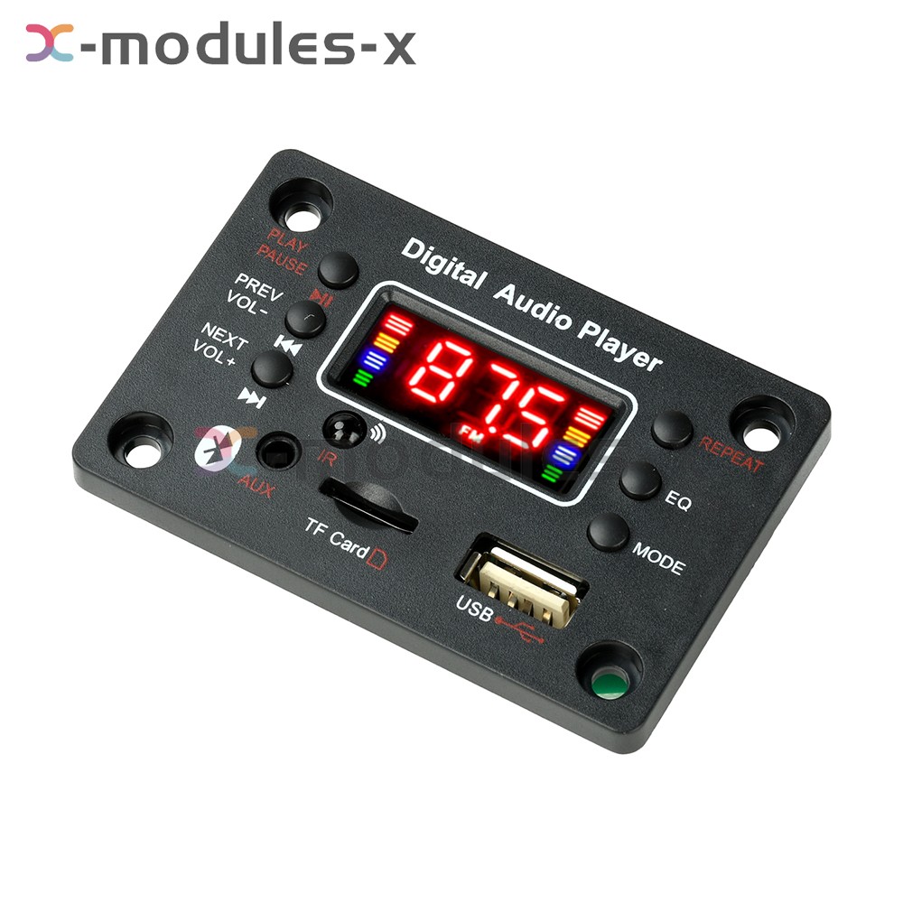 Audio Amplifier Board 2*25W 2CH Bluetooth 5.0 MP3 Decoder Board with Amplifier