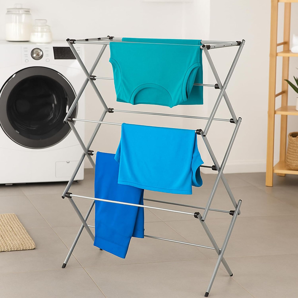 Collapsible Clothes Drying Rack – Durable, Space-Saving Laundry & Towel Rack