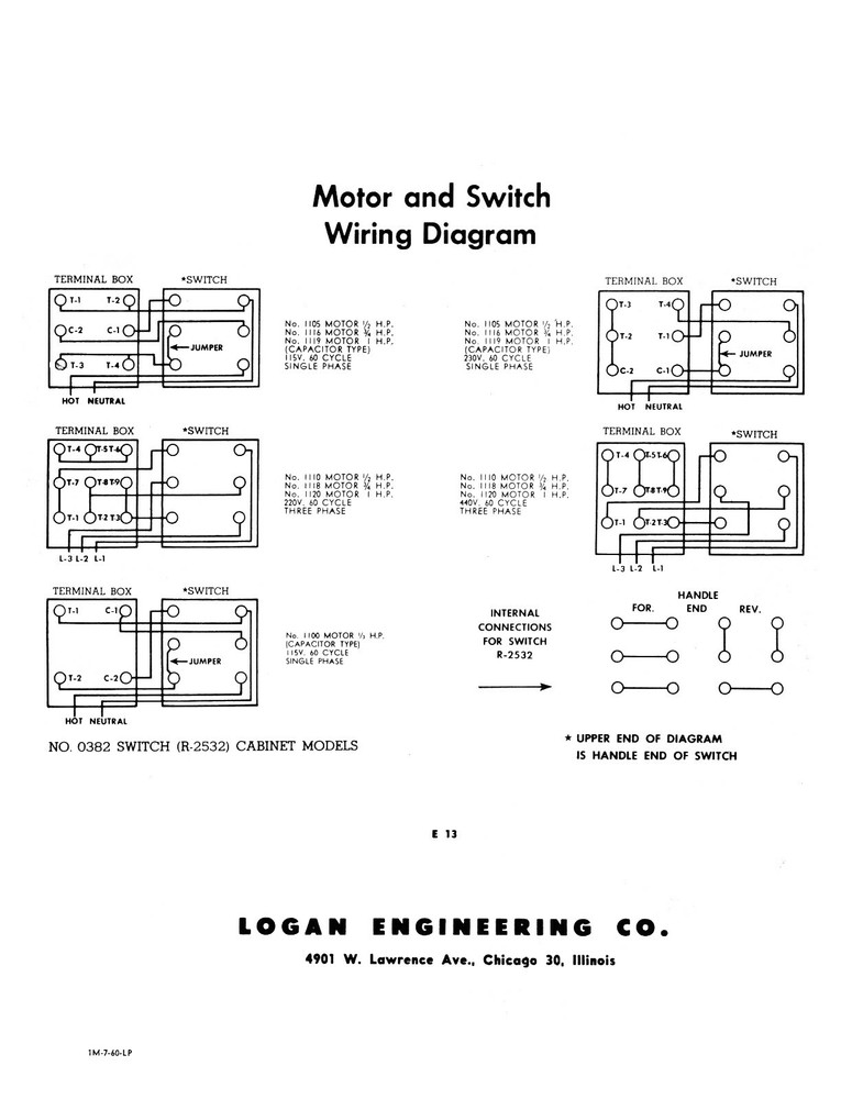 Logan Models 1800 & 1900 Lathe Instrucitons #1387