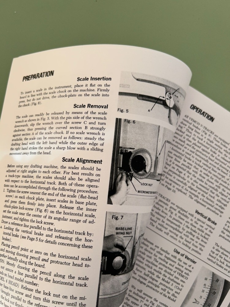 Drafting User Manual. VEMCO TRACK Machine. 19 Page Comprehensive booklet.