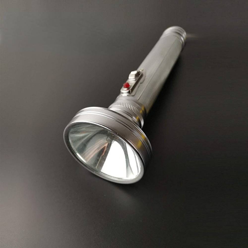 9.25" Portable Flashlight Old-Fashioned Nostalgic Iron Household Collect Gift