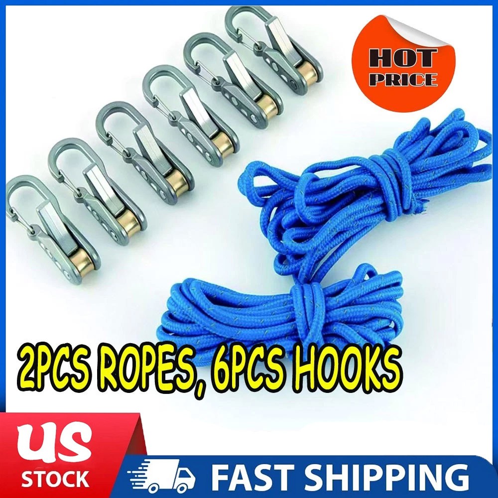 Outdoor Tensioner with Rope Roller Paracord–Cinching Tool for Camping, Hiking CW