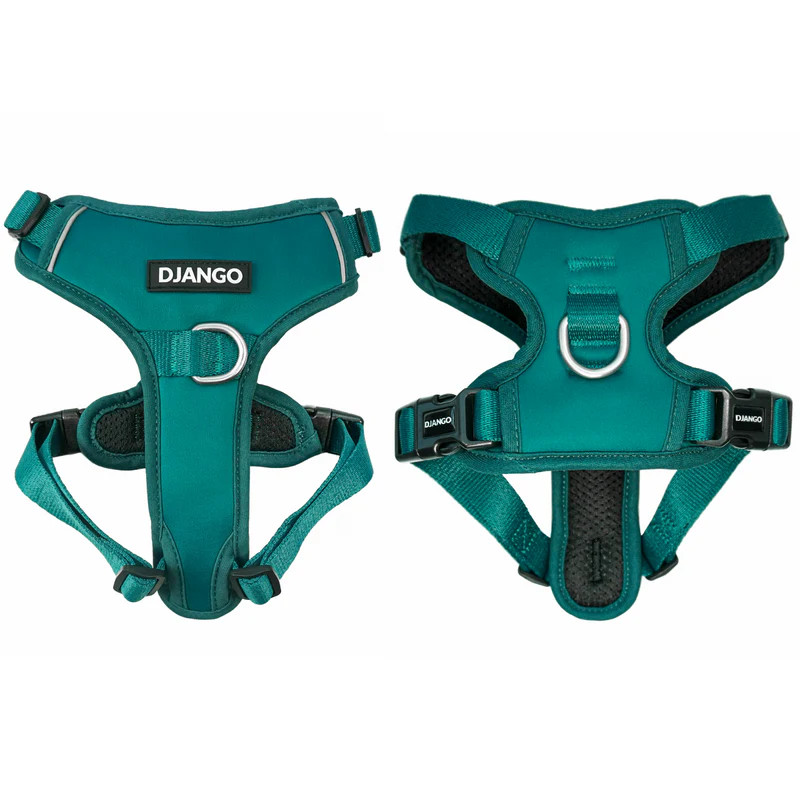 NWT Django Tahoe No Pull Dog Harness - Dark Teal Green