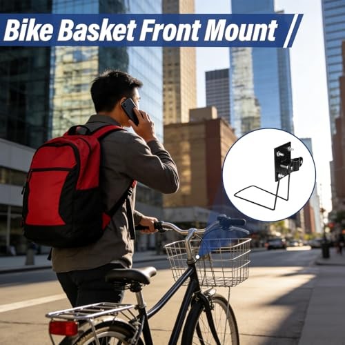 Bike Basket Front Mount,Bicycle Basket,Support Bracket Riding Bracket Small