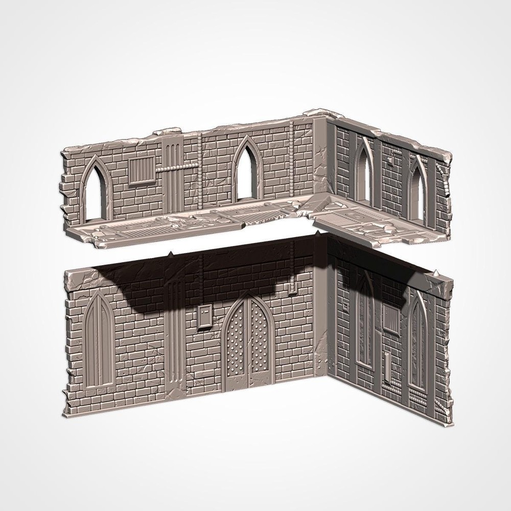 UKTC Cathedral Ruins 40K Terrain Set