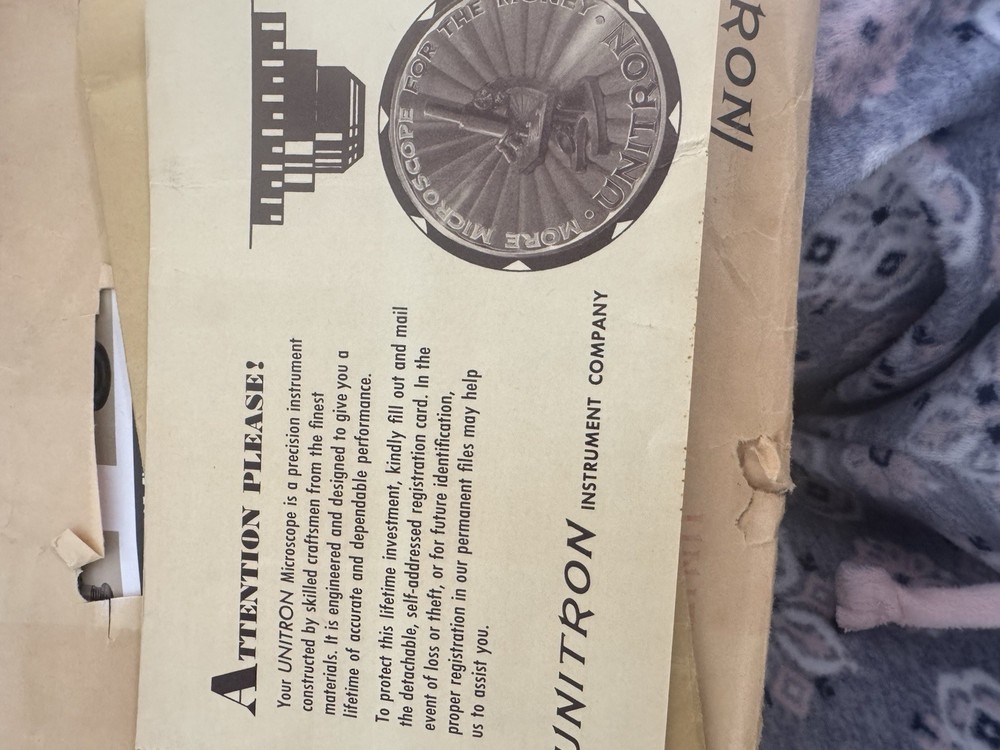 UNITRON BMLU Phase Microscope 15X Binocular Upright w/ Accessories