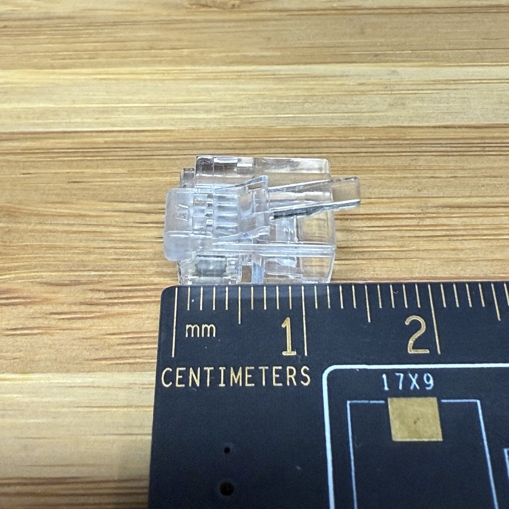 20x DEC MMJ RJ12 Modular Plug Left Latch Offset 6P6C Crimp Connector