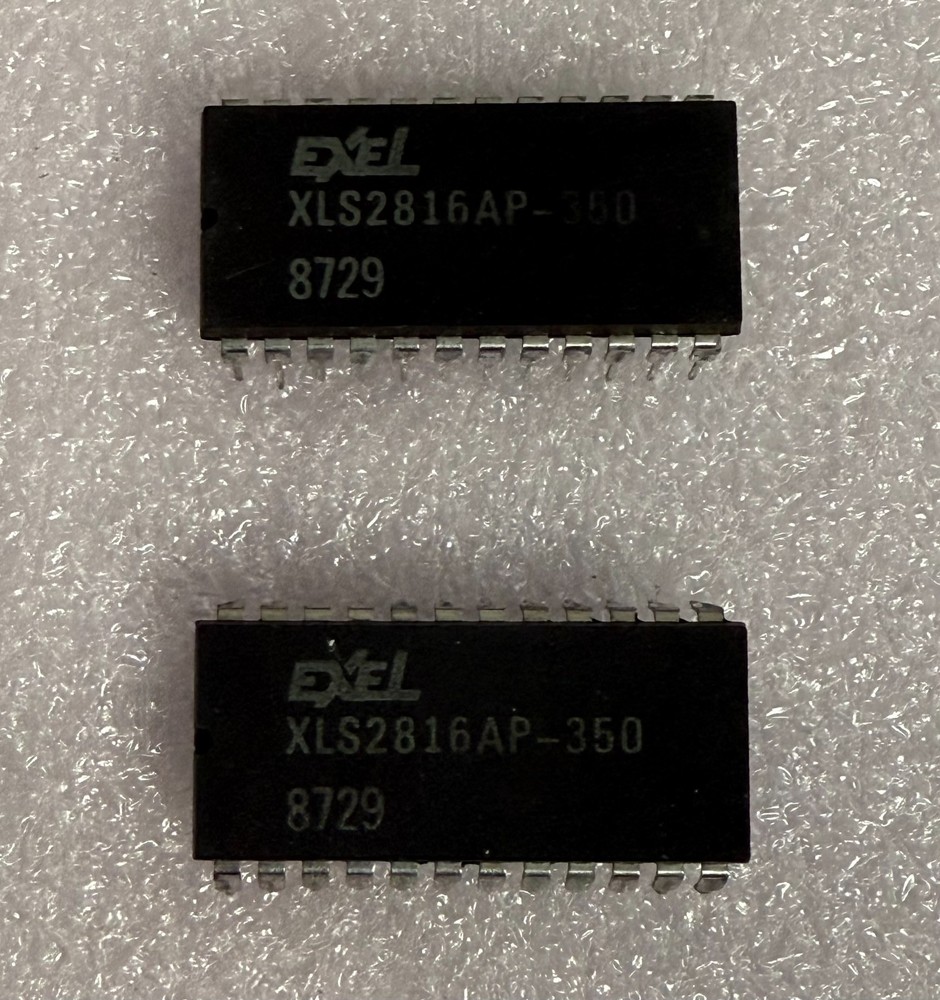 2ea Exel XLS2816AP-350 EEPROM, DIP-24