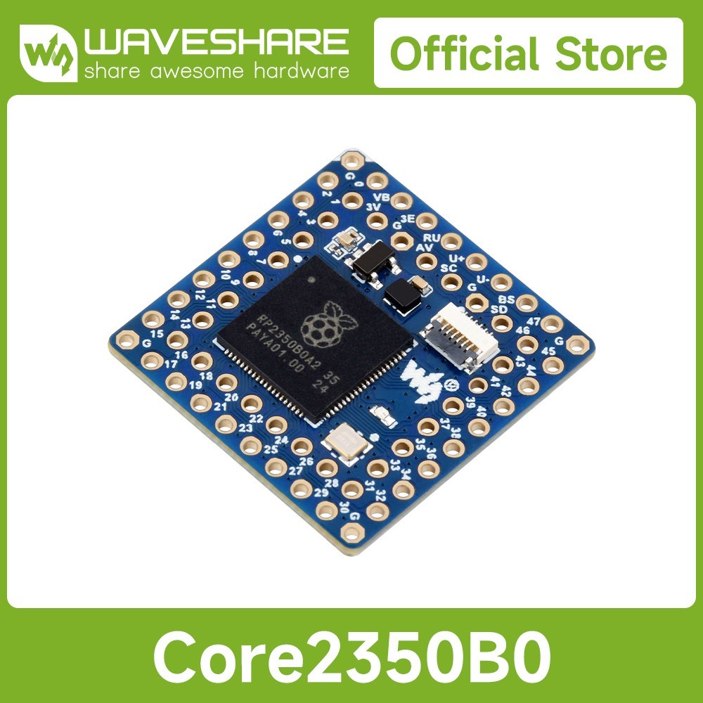 Waveshare Core2350B Core Board, Based On Raspberry Pi RP2350B Dual-core