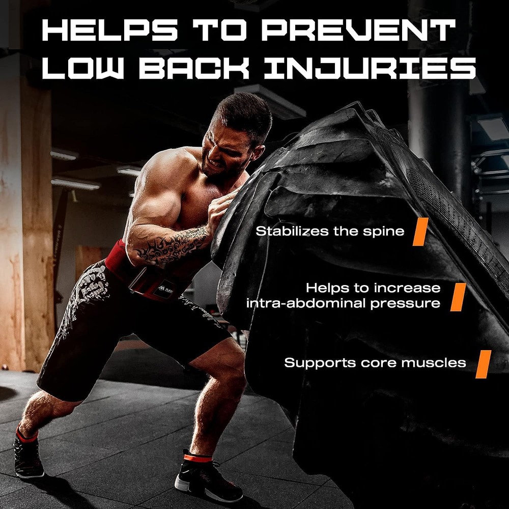 Flexi Muscles Quick Lock Weightlifting Belt - Adjustable Back Support with Me...