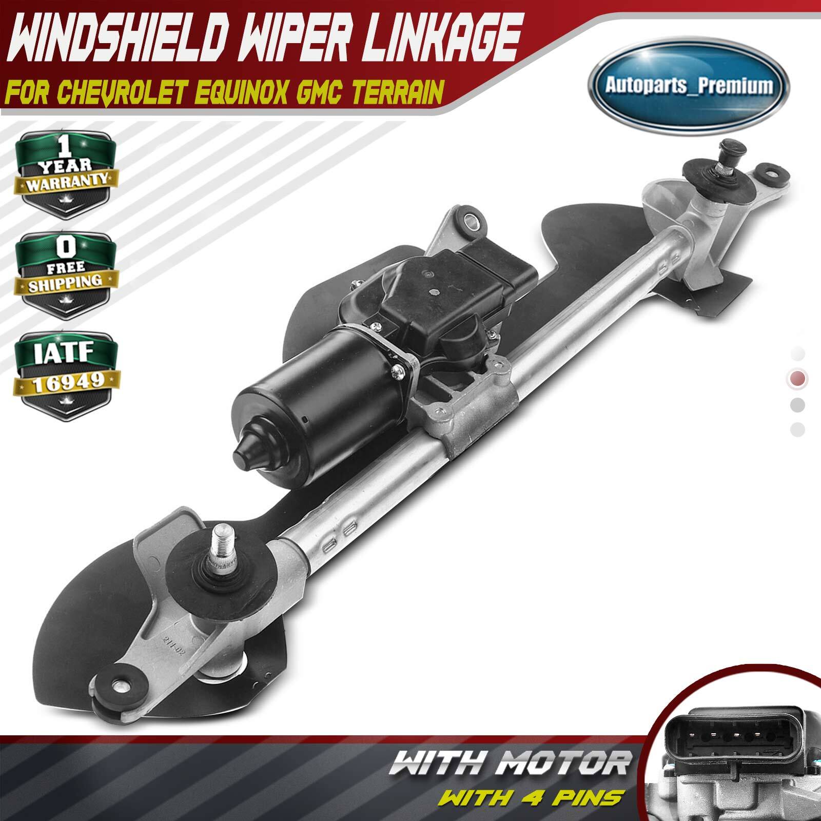 Windshield Wiper Linkage + Motor for Chevrolet Equinox GMC Terrain 2010-2016