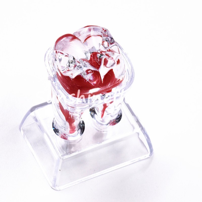 2X Dental Crystal Base Teeth Model Hard Plastic Teaching Demonstration Separable